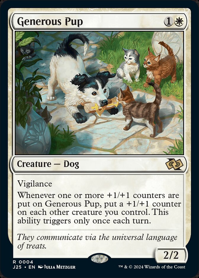 MTG Card Title: Generous Pup J25/4