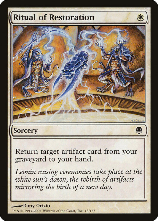 MTG Card Title: Ritual of Restoration DST/13