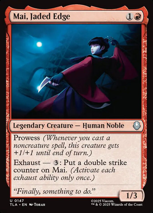MTG Card Title: Mai, Jaded Edge TLA/147