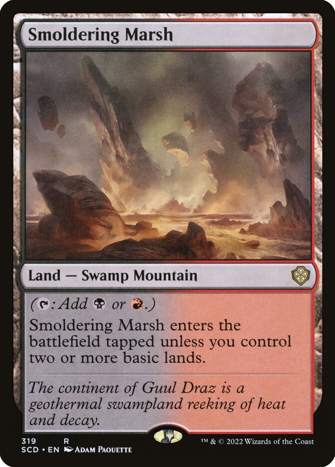 MTG Card Title: Smoldering Marsh SCD/319