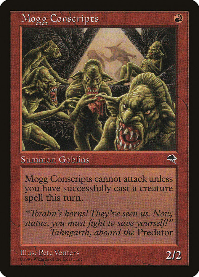 MTG Card Title: Mogg Conscripts TMP/189