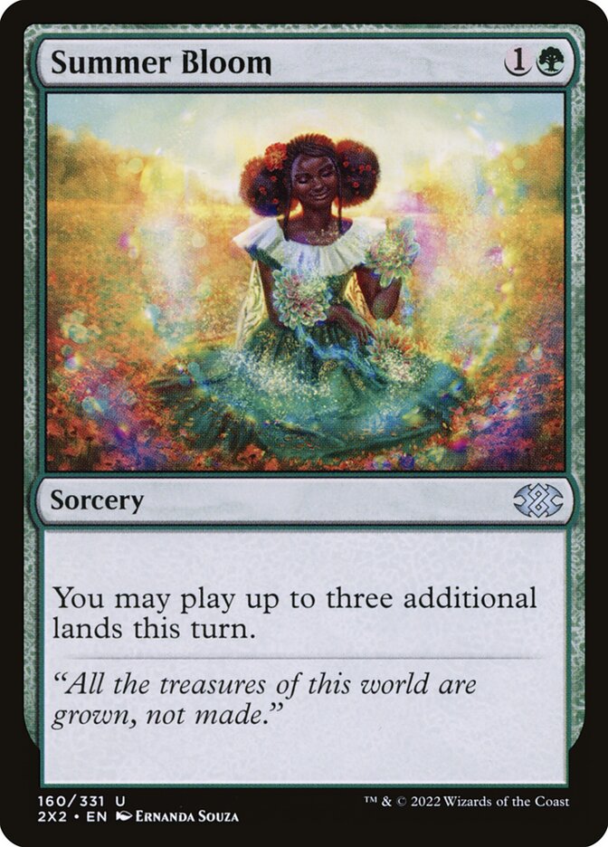 MTG Card Title: Summer Bloom 2X2/160