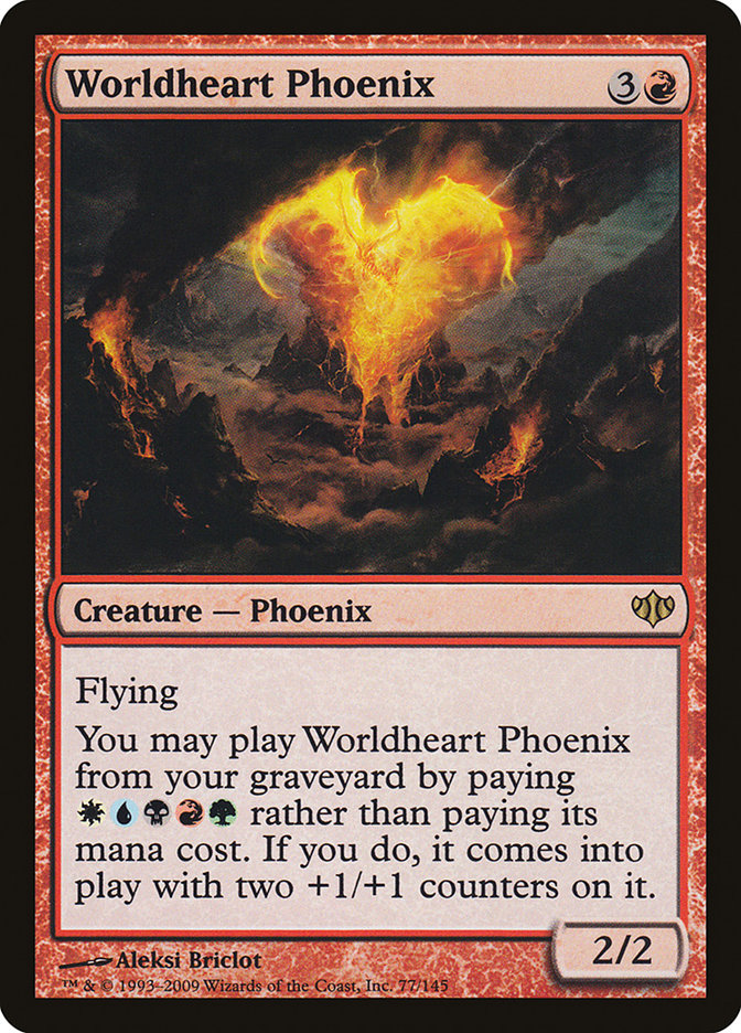 MTG Card Title: Worldheart Phoenix CON/77