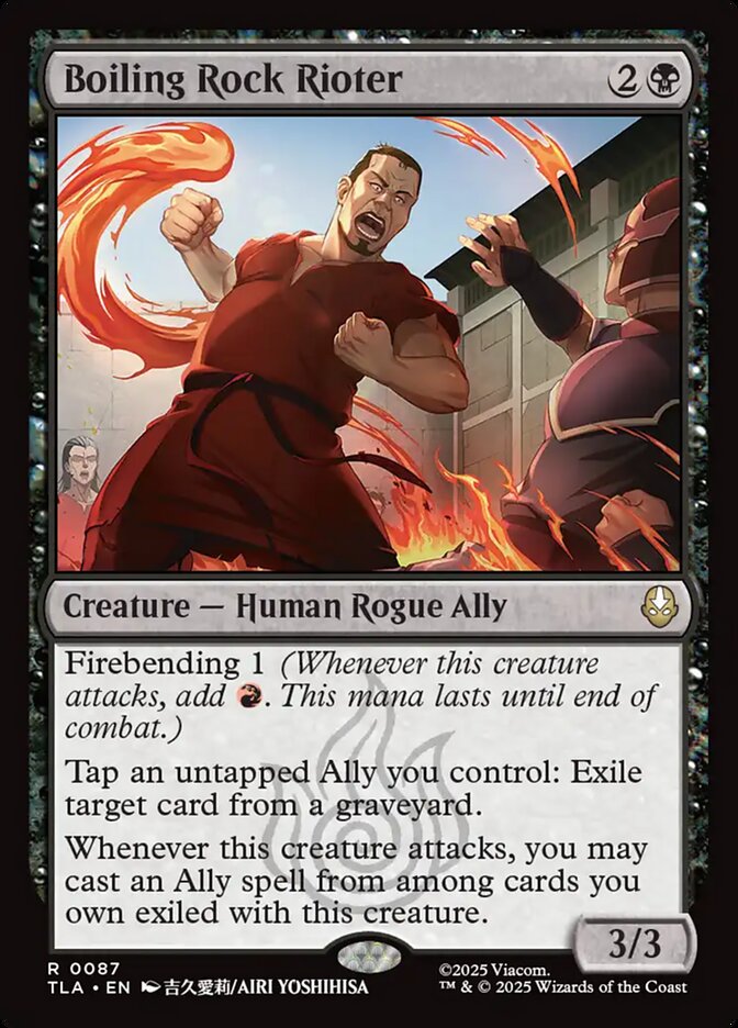 MTG Card Title: Boiling Rock Rioter TLA/87