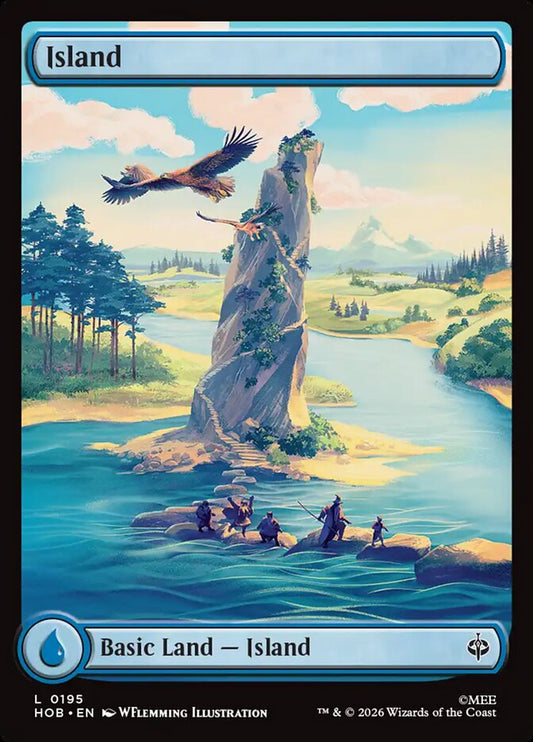 MTG Card Title: Island HOB/195