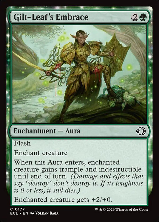 MTG Card Title: Gilt-Leaf's Embrace ECL/177