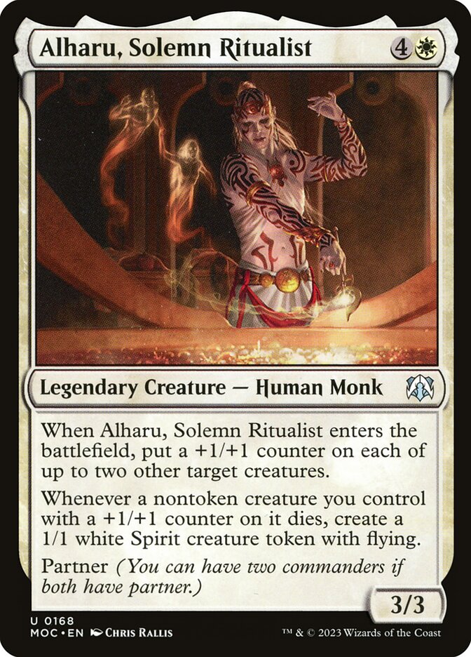 MTG Card Title: Alharu, Solemn Ritualist MOC/168