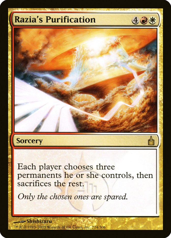 MTG Card Title: Razia's Purification RAV/224