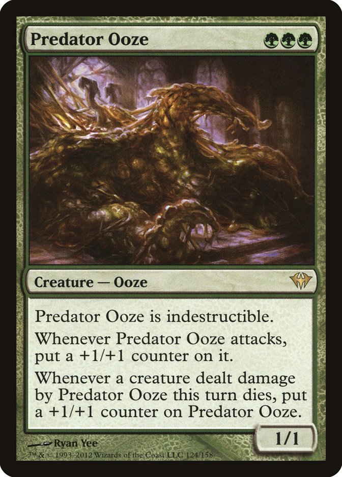 MTG Card Title: Predator Ooze DKA/124