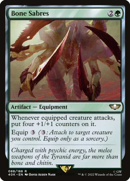 MTG Card Title: Bone Sabres 40K/88