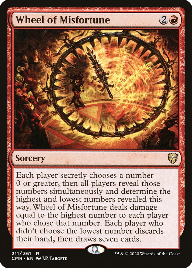 MTG Card Title: Wheel of Misfortune CMR/211