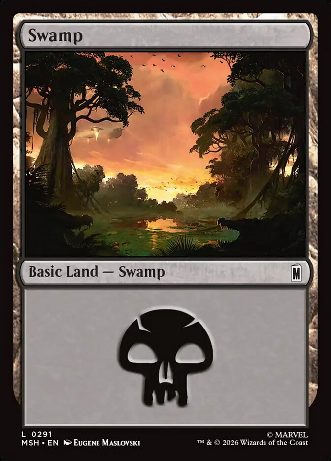 MTG Card Title: Swamp MSH/291