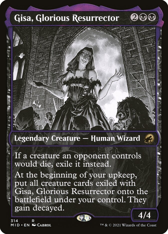 MTG Card Title: Gisa, Glorious Resurrector MID/314