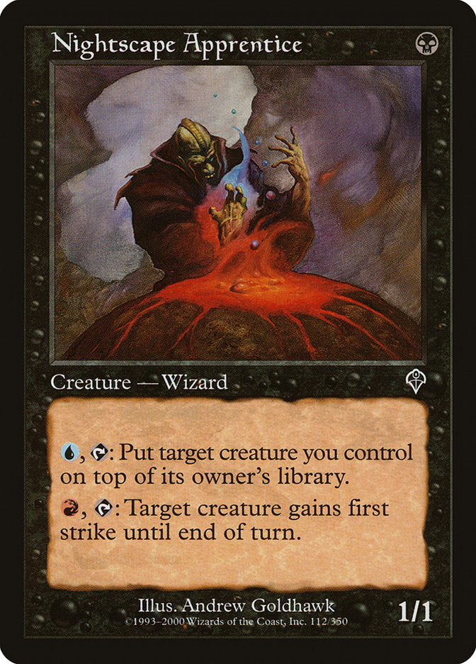 MTG Card Title: Nightscape Apprentice INV/112