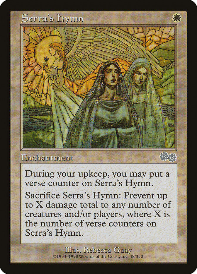 MTG Card Title: Serra's Hymn USG/48