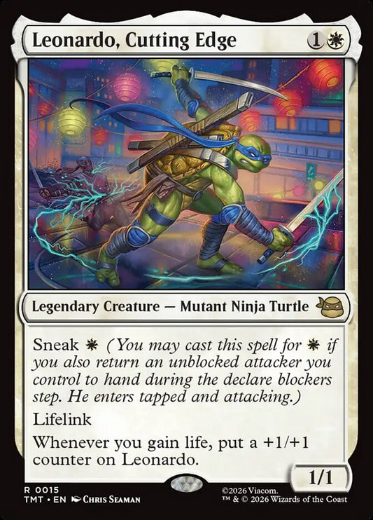 MTG Card Title: Leonardo, Cutting Edge TMT/15