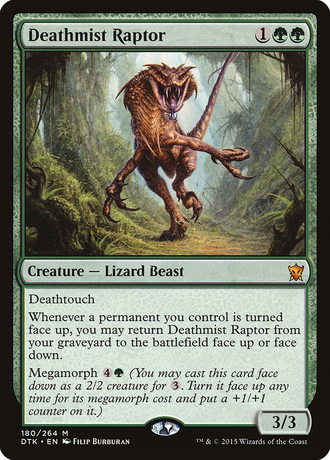 MTG Card Title: Deathmist Raptor DTK/180
