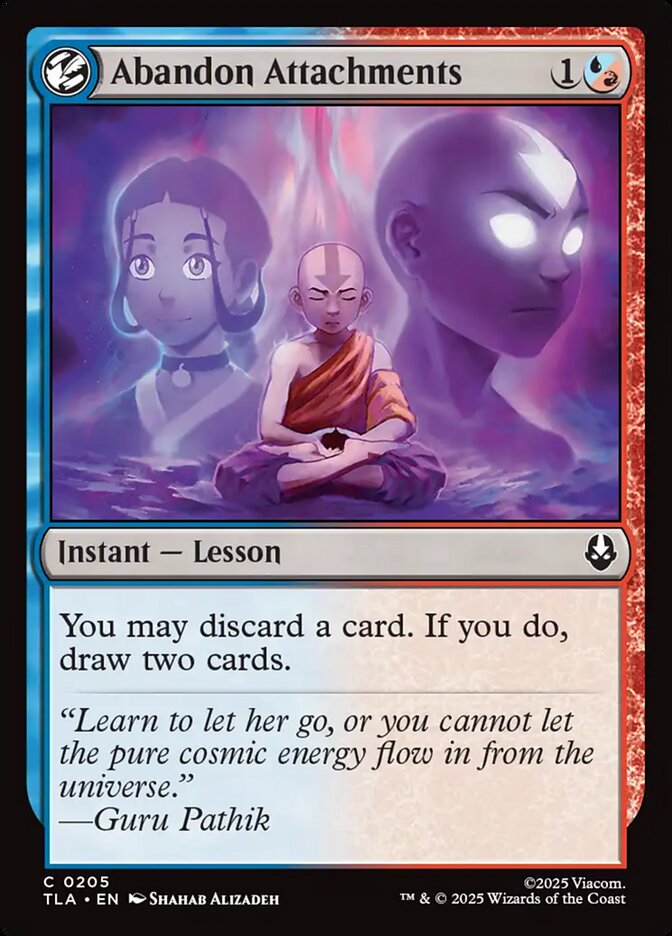 MTG Card Title: Abandon Attachments TLA/205
