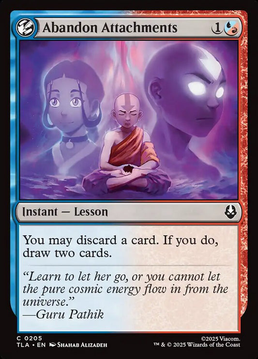 MTG Card Title: Abandon Attachments TLA/205