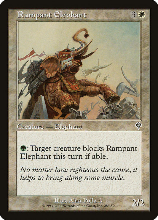 MTG Card Title: Rampant Elephant INV/28