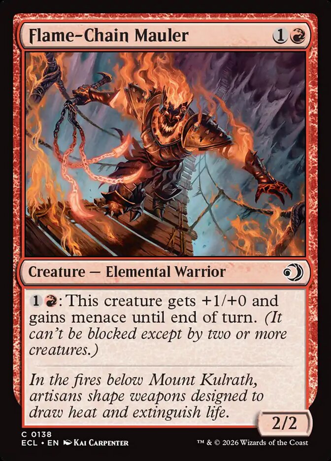 MTG Card Title: Flame-Chain Mauler ECL/138