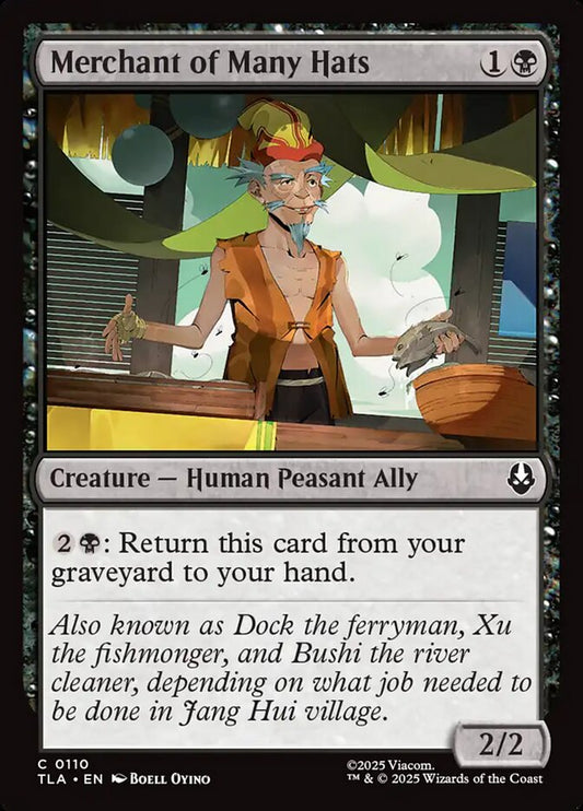 MTG Card Title: Merchant of Many Hats TLA/110