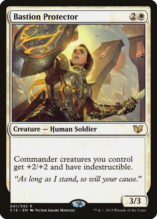 MTG Card Title: Bastion Protector C15/1