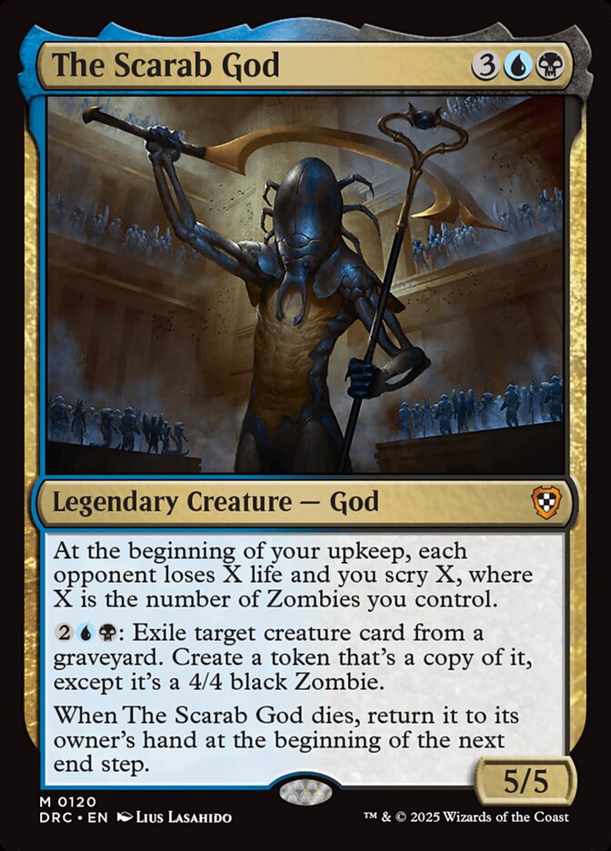MTG Card Title: The Scarab God DRC/120