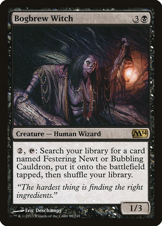 MTG Card Title: Bogbrew Witch M14/88