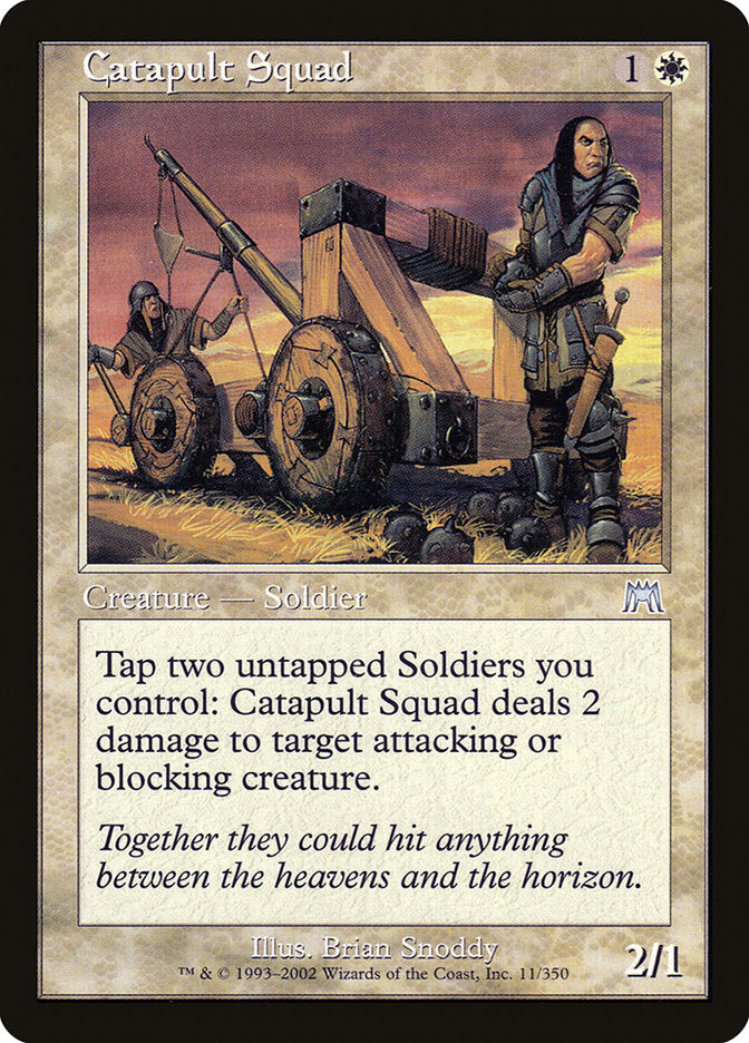 MTG Card Title: Catapult Squad ONS/11