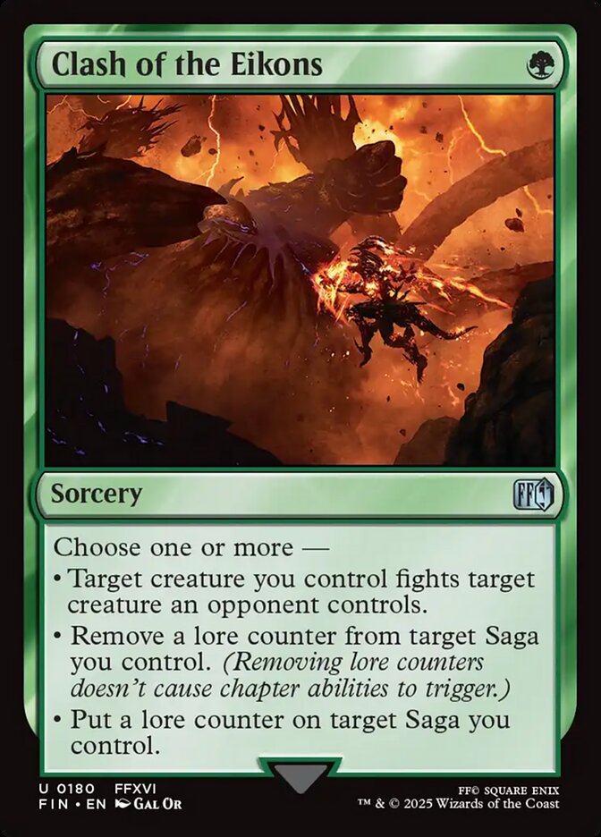 MTG Card Title: Clash of the Eikons FIN/180