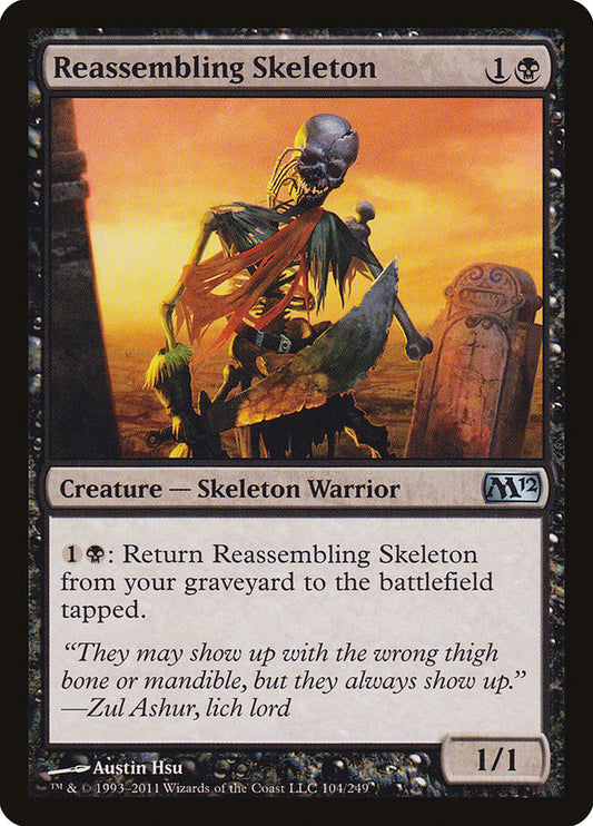 MTG Card Title: Reassembling Skeleton M12/104