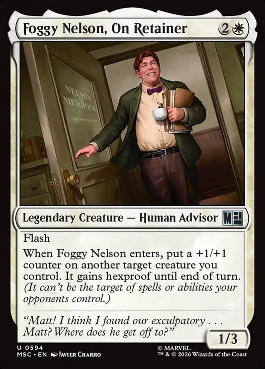 MTG Card Title: Foggy Nelson, On Retainer MSC/594
