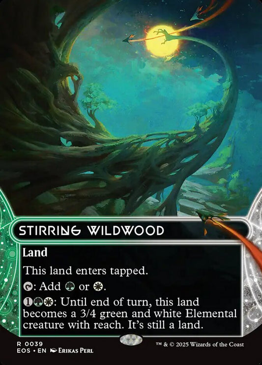 MTG Card Title: Stirring Wildwood EOS/39