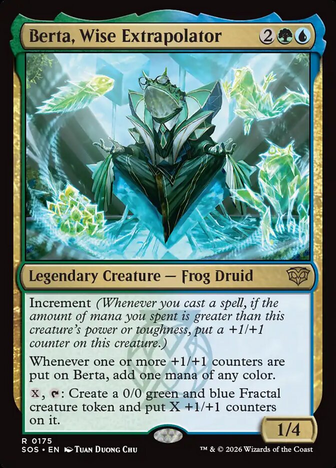 MTG Card Title: Berta, Wise Extrapolator SOS/175