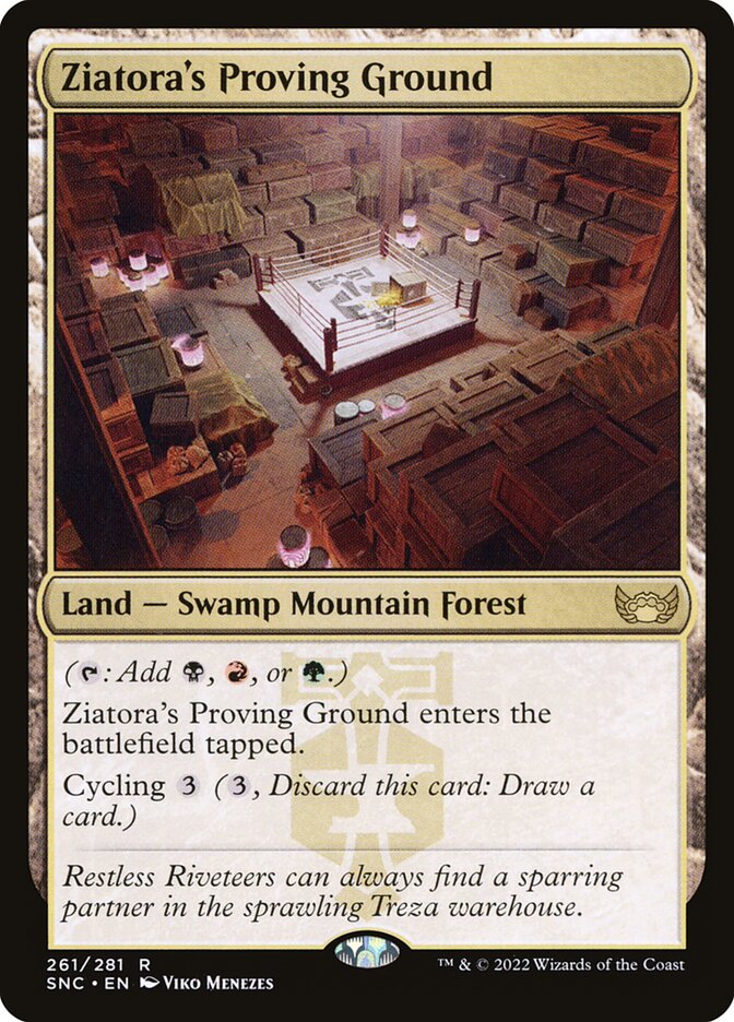 MTG Card Title: Ziatora's Proving Ground SNC/261
