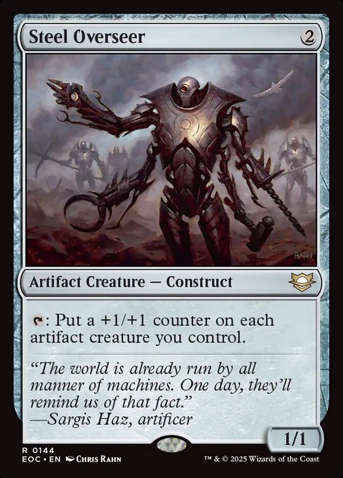 MTG Card Title: Steel Overseer EOC/144