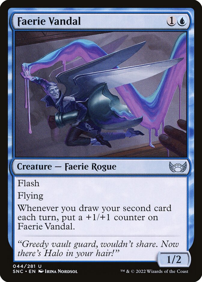 MTG Card Title: Faerie Vandal SNC/44