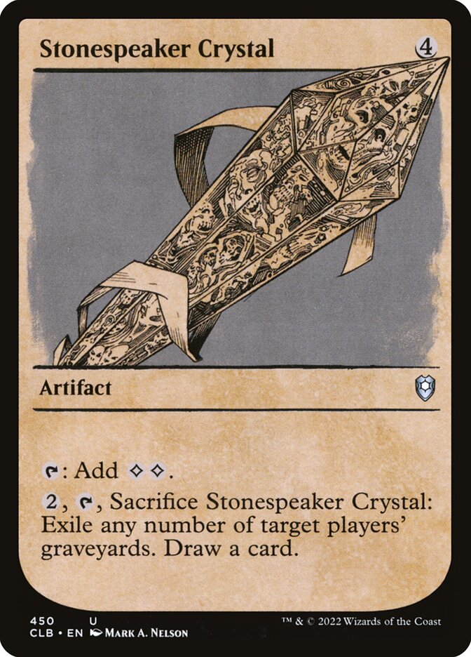 MTG Card Title: Stonespeaker Crystal CLB/450
