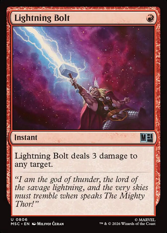 MTG Card Title: Lightning Bolt MSC/806