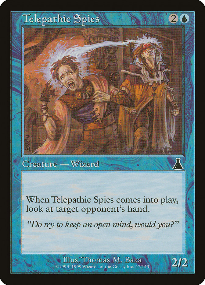 MTG Card Title: Telepathic Spies UDS/47