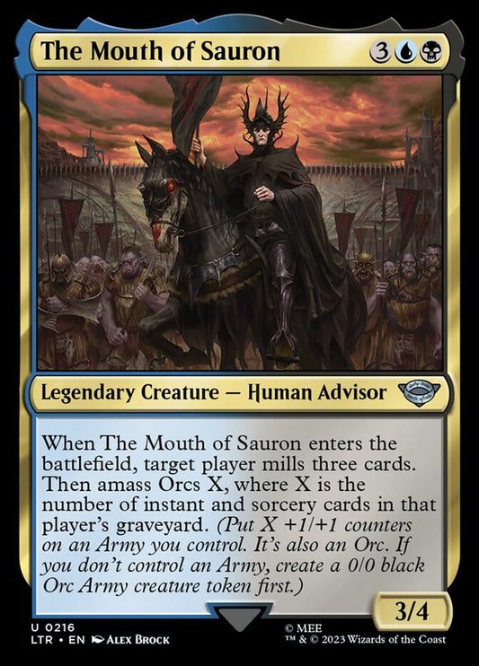 MTG Card Title: The Mouth of Sauron LTR/216