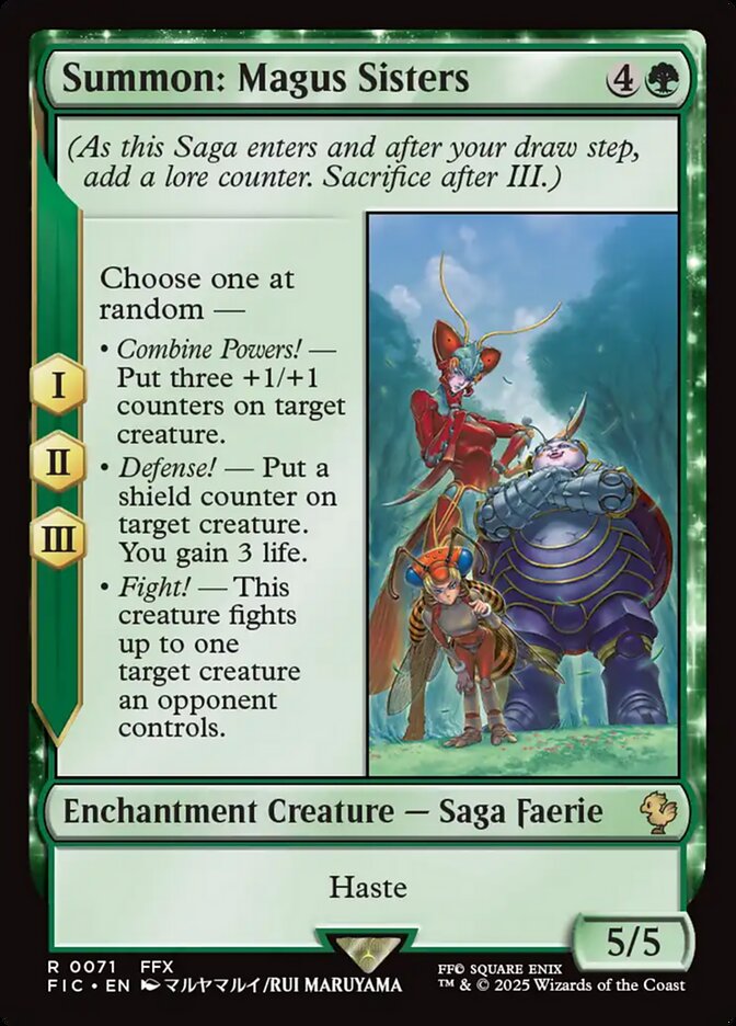MTG Card Title: Summon: Magus Sisters FIC/71