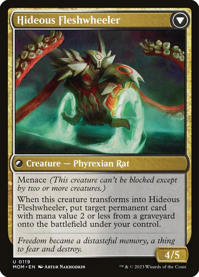 Nezumi Freewheeler // Hideous Fleshwheeler MOM/119