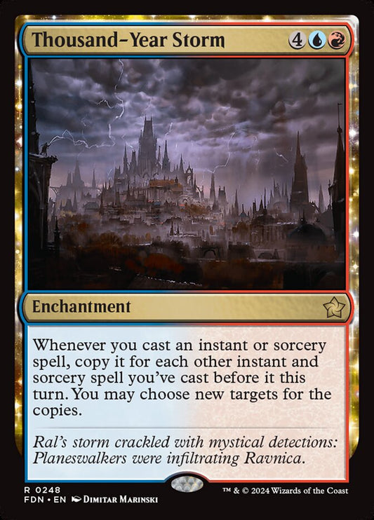 MTG Card Title: Thousand-Year Storm FDN/248