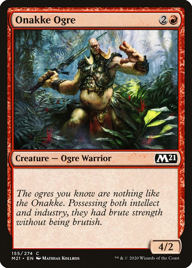 MTG Card Title: Onakke Ogre M21/155