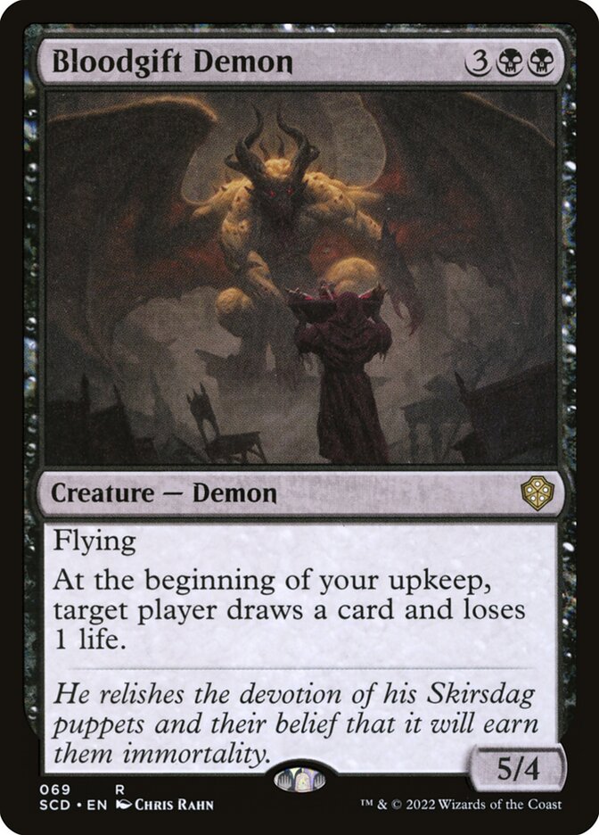 MTG Card Title: Bloodgift Demon SCD/69