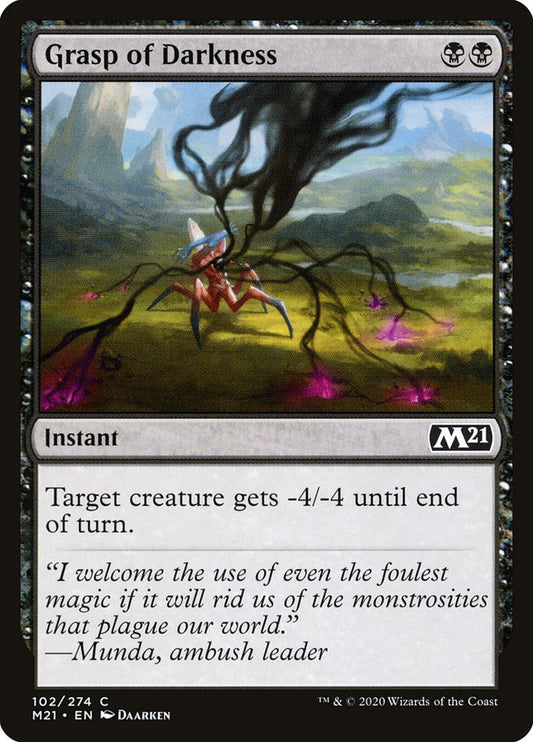MTG Card Title: Grasp of Darkness M21/102