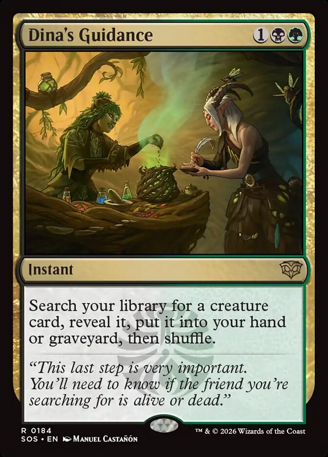 MTG Card Title: Dina's Guidance SOS/184