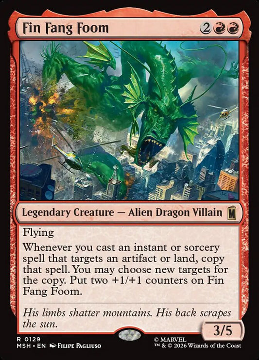 MTG Card Title: Fin Fang Foom MSH/129